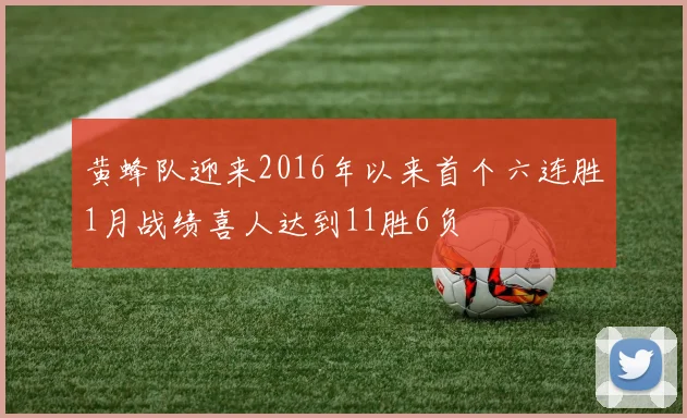 黄蜂队迎来2016年以来首个六连胜1月战绩喜人达到11胜6负
